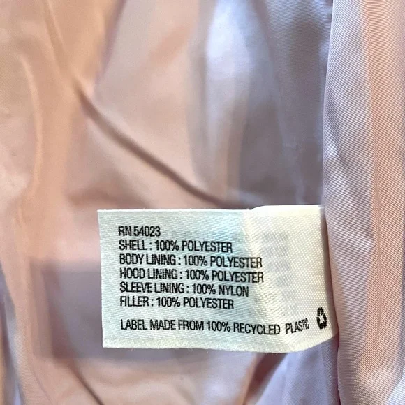 babyGap Puffy Winter Coat with hood Dusty Rose 0-6 months EUC - Picture 4 of 9